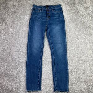 J. Crew Factory Jeans Women's 26 Blue Skinny High Rise Dark Denim AG926